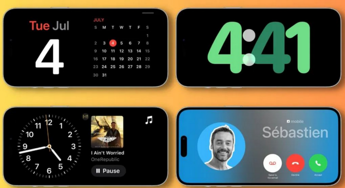 涞水苹果手机维修分享iOS17横屏充电待机显示有什么好处 
