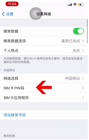 涞水苹果14维修网分享如何给iPhone14的SIM卡设置密码 