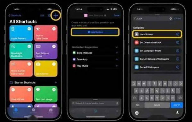 涞水苹果14锁屏维修店分享iPhone14升级iOS16.4后如何创建锁屏快捷方式 