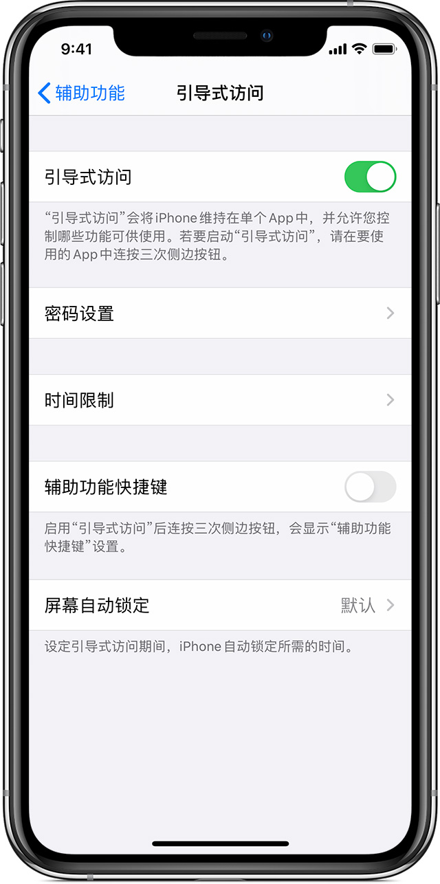 涞水苹果手机维修分享如何在 iPhone 上退出引导式访问 