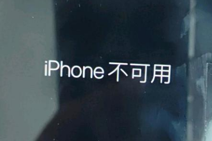 涞水苹果服务网点分享锁屏界面显示“iPhone 不可用”如何解决 